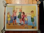 Vintage schoolposter  'How Tall Am I?'  John L. Baker, Antiek en Kunst, Ophalen of Verzenden