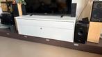 Tv meubel wit met lade kast en afsluitbare top, 25 tot 50 cm, 100 tot 150 cm, Gebruikt, Ophalen