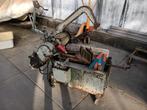 Beugelzaag machine met zagen, Doe-het-zelf en Verbouw, Gereedschap | Zaagmachines, Ophalen, Gebruikt, 70 mm of meer, Afkortzaag