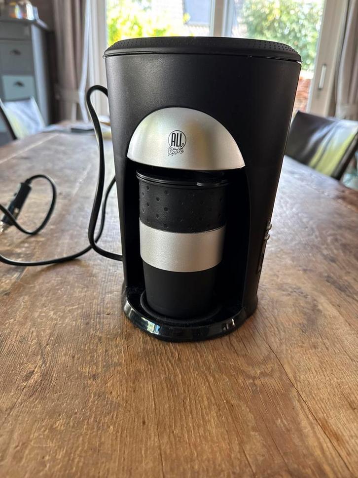 All-Ride 1 Kops Koffiezetter - 12V voor Onderweg, Witgoed en Apparatuur, Koffiezetapparaten, Nieuw, Gemalen koffie, Koffiemachine