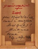 Graziano Marini(1957)Olie op board"Abstracte Compositie" Ges, Antiek en Kunst, Ophalen of Verzenden