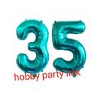 Cijfer 35 folieballon 76cm nr C618S, Ophalen of Verzenden, Nieuw, Versiering, Verjaardag