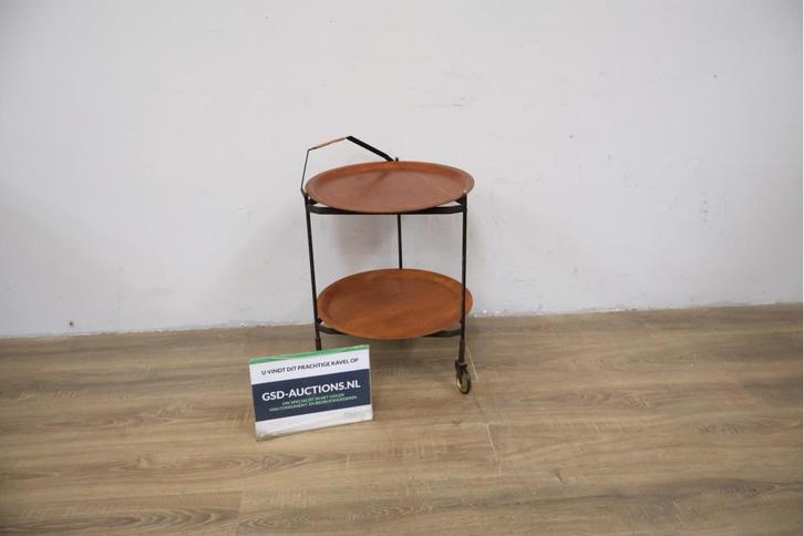 Impala serving trolley by Åry Fanérprodukter Nybro, 1960s, Verzamelen, Retro, Ophalen of Verzenden