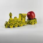 Zeldzame West-Duitse locomotief/ kolenwagen van keramiek PAN, Ophalen of Verzenden