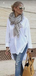 Blouse wit Katoen zo goed als nieuw Maat L -XL, Ophalen of Verzenden, Zo goed als nieuw, Maat 46/48 (XL) of groter, Wit