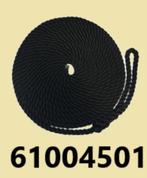 61004501 Zwart meertouw met paaloog Ø 10mm x 450 cm € 11,95, Watersport en Boten, Ophalen of Verzenden, Nieuw, Lijn of Blok