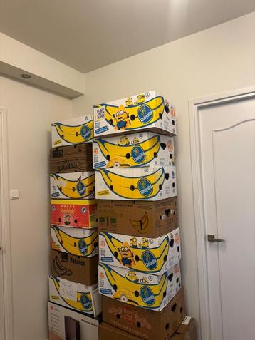 Bananendozen / Verhuisdozen - 44 stuks beschikbaar voor biedingen