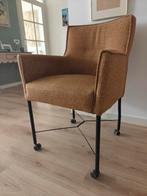 Mooie bruine stoel op.wieltjes, Ophalen, Zo goed als nieuw, Eén