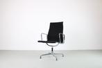 Vitra Eames EA 112 stoelen, Chroom, zwart hopsak, Huis en Inrichting, Stoelen, Ophalen, Gebruikt, Zwart, Leer
