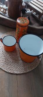 BROCANT EMAILLE EMMER EMMERTJE, MOK-MOKJE + VERKADE BLIKJE, Ophalen of Verzenden