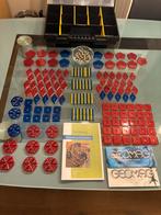 Geomag (100%) set ruim  300 onderdelen. Goud/blauw glitter, Ophalen, Gebruikt, Knutselen