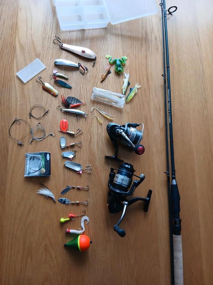 Roofvis setje, Watersport en Boten, Hengelsport | Roofvissen, Gebruikt, Complete set, Ophalen of Verzenden