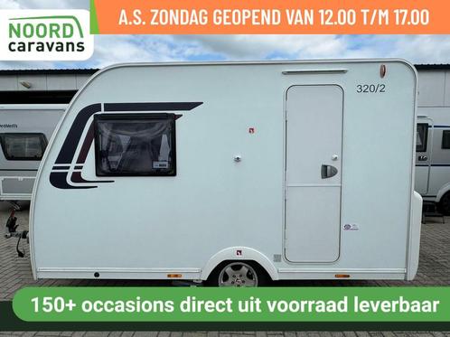 LUNAR VENUS 320/2 ENKELE BEDDEN+ VOORTENT + MOVER + AUTARK, Caravans en Kamperen, Caravans, Bedrijf, tot en met 2, 750 - 1000 kg