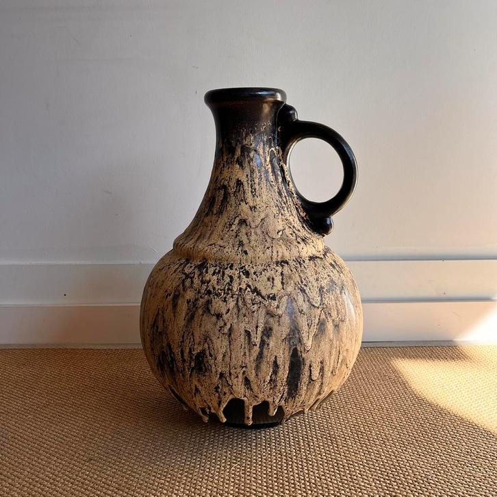 XXL West Germany fat Lava kruik vaas vintage, Huis en Inrichting, Woonaccessoires | Vazen, Zo goed als nieuw, Overige kleuren