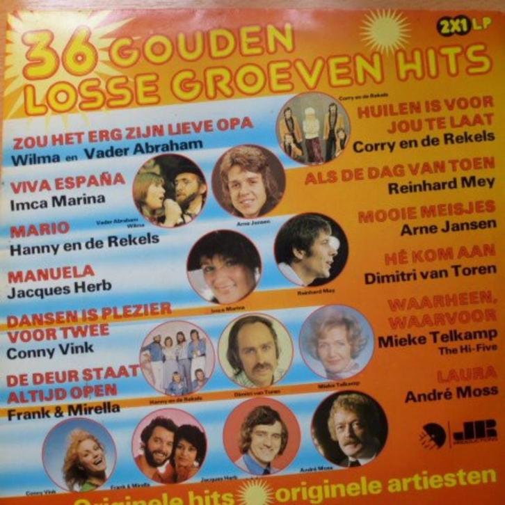 36 Gouden Losse Groeven Hits, Cd's en Dvd's, Vinyl | Nederlandstalig, Gebruikt, Levenslied of Smartlap, Ophalen of Verzenden