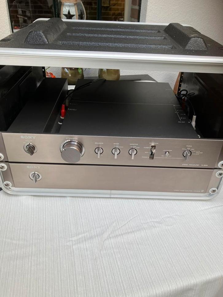Uniek vintage Sony versterker TA-N86B met E86B, Audio, Tv en Foto, Versterkers en Receivers, Zo goed als nieuw, Stereo, 60 tot 120 watt