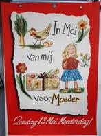 Poster voor Moederdag Mei origineel Bijenkorf ?, Rechthoekig Staand, Verzenden, Zo goed als nieuw, A1 t/m A3