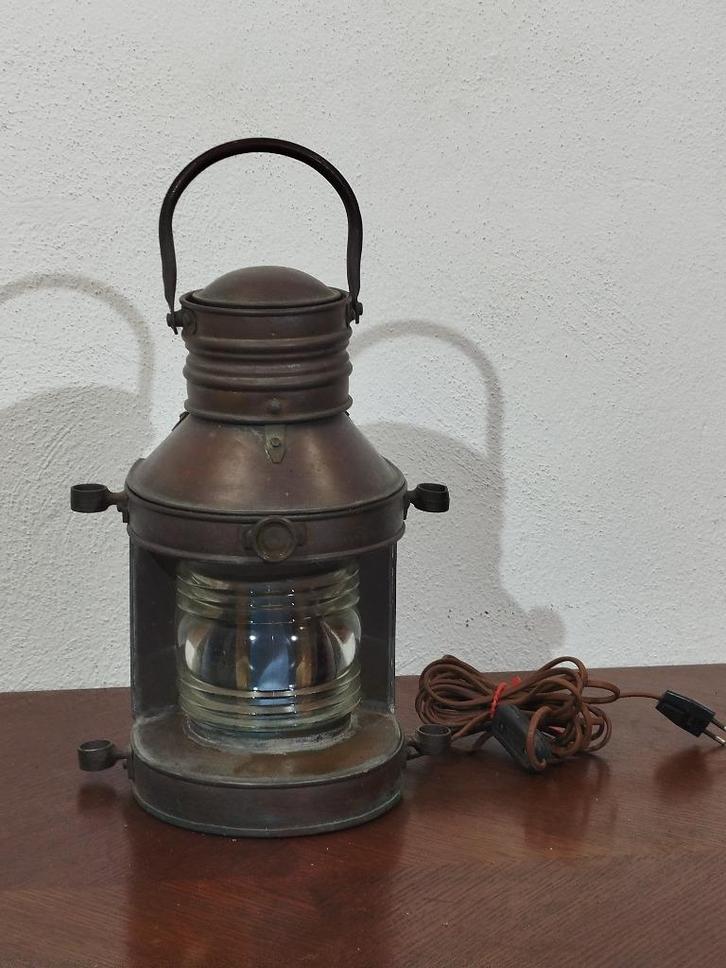 oude scheepslantaarn – ankerlicht, Antiek en Kunst, Antiek | Lampen, Ophalen of Verzenden