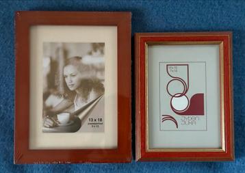 2 Nieuwe Fotolijsten - 13x18 & 10x15 cm beschikbaar voor biedingen