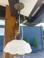 antieke hanglamp, Huis en Inrichting, Lampen | Hanglampen, Ophalen of Verzenden, Gebruikt, Glas, Minder dan 50 cm