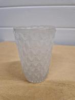 vaasje vintage glas bewerkt, Huis en Inrichting, Woonaccessoires | Vazen, Ophalen of Verzenden, 'T Olde Gre-j, Info@toldegrej.nl