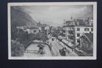 ANSICHTKAART ZWITSERLAND INTERLAKEN GELOPEN 1921 + ZEGEL, Ophalen of Verzenden, 1920 tot 1940, Gelopen, Overig Europa