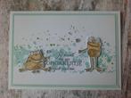 Kaart Stampin' Up! Opkikkertje met kikkertjes (beterschap), Ophalen of Verzenden, Nieuw, Overige thema's