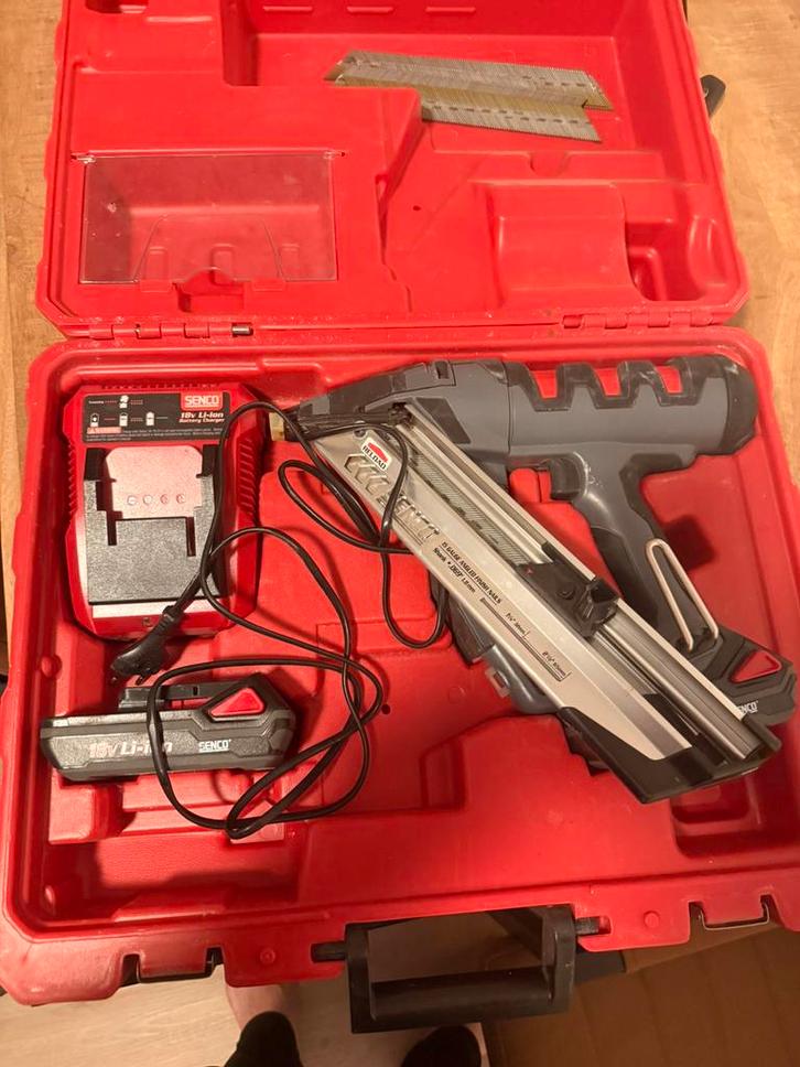 Senco F-35XP 18V Li-Ion Accu Tacker, Doe-het-zelf en Verbouw, Gereedschap | Overige machines, Gebruikt, Ophalen