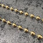 18k gouden ketting kralenketting balletjes schakel