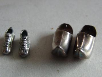 Miniatuur zilver l105-54 2KLOMPJESschoen zilveren minaituren beschikbaar voor biedingen