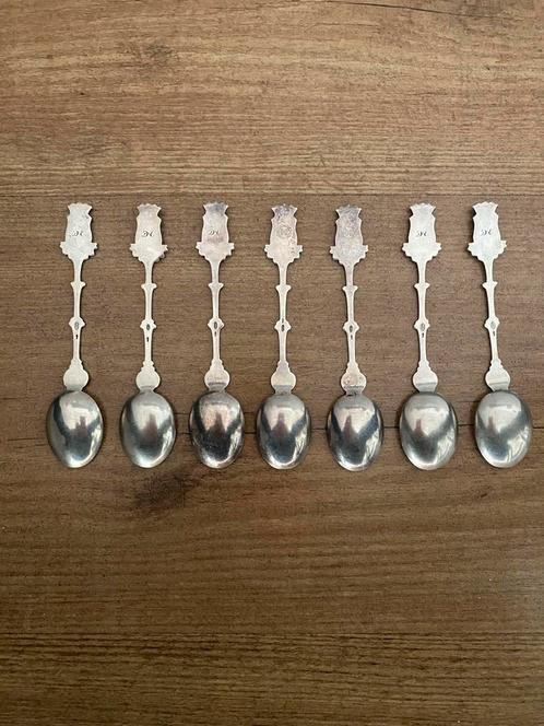 Antieke echte Zilveren Theelepels van Douwe Egberts, Antiek en Kunst, Antiek | Goud en Zilver, Zilver, Ophalen of Verzenden