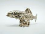 Zilveren miniatuur zalm, Menegatti Fratelli spa, Vicenza, Antiek en Kunst, Verzenden, Zilver