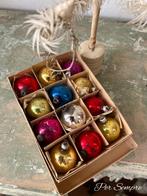 Per Sempre,Prachtig Doosje met Oude kleine kerstballetjes, Ophalen of Verzenden