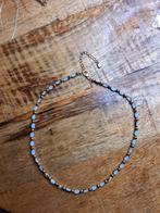 Handgemaakte Gouden & Witte Kralen Ketting, Sieraden, Tassen en Uiterlijk, Kettingen, Overige materialen, Verstelbaar, Nieuw, Ophalen of Verzenden