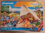 playmobil kamperen 70743 family fun, Kinderen en Baby's, Speelgoed | Playmobil, Ophalen of Verzenden, Zo goed als nieuw, Complete set