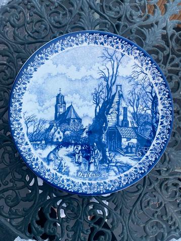 Delfts blauw bord winter beschikbaar voor biedingen