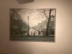 IKEA schilderij Amsterdamse gracht 140 x 100 cm, Antiek en Kunst, Ophalen