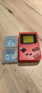 Gameboy DMG-01 RED - Pokemon Silver -Super Mario Land, Spelcomputers en Games, Spelcomputers | Nintendo Game Boy, Ophalen, Zo goed als nieuw