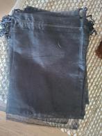25 Zwarte Organza Zakjes 14x17 cm, Ophalen of Verzenden, Nieuw, Feestartikel, Overige