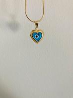 🪬🧿🦋Kettinghanger goud 14 karaat oog 585 anna nina, Ophalen of Verzenden, Goud