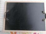 Dienblad hout met metalen bovenkant, afm.ca.40X30x2cm+grepen, Ophalen, Gebruikt, Rechthoekig, Metaal