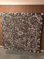 MOET WEG Wandpaneel PTMD Bali grijs wit sierlijk mandala, Ophalen, Gebruikt