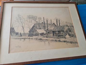 Willem August van der COLK tekening beschikbaar voor biedingen