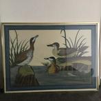 Een SCHITTERENDE op zijde geschilderd SCHILDERIJ !!!, Antiek en Kunst, Kunst | Schilderijen | Klassiek, Ophalen of Verzenden