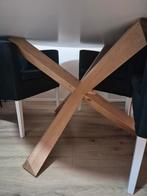Ronde witte tafel van Fonq, Huis en Inrichting, Ophalen, Gebruikt, Rond, 100 tot 150 cm