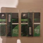 Corsair ValueSelect DDR2 512MB 667MHz - 2 stuks, 1 GB of minder, Nieuw, Ophalen of Verzenden, DDR2