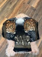 Panter/tijger top vlindermouwen maat M, Kleding | Dames, Blouses en Tunieken, Ophalen of Verzenden, Zo goed als nieuw