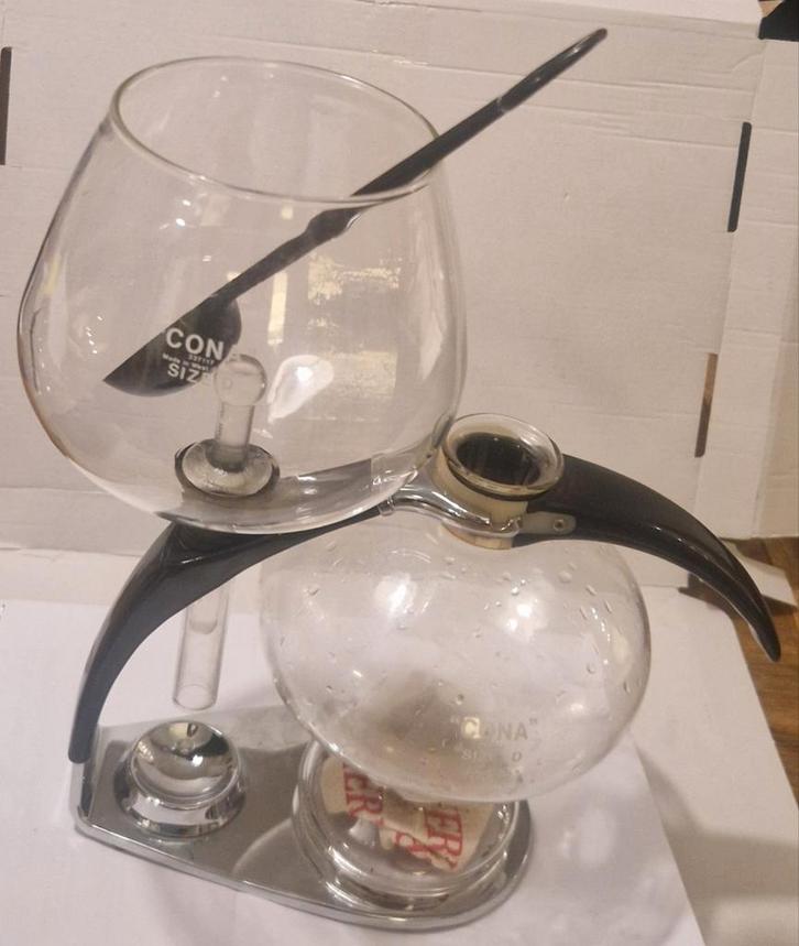 Cona Koffie Percolator Size D - Compleet!, Witgoed en Apparatuur, Koffiezetapparaten, Gebruikt, 4 tot 10 kopjes, Ophalen