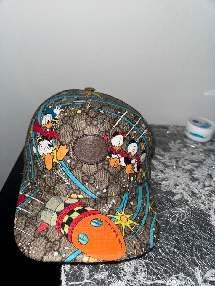 Gucci pet, Kleding | Heren, Hoeden en Petten, Zo goed als nieuw, Pet, 60 cm (XL, 7½ inch) of meer, Ophalen of Verzenden