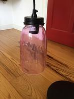 QazQa pendant hanglamp, roze, glas, Huis en Inrichting, Lampen | Hanglampen, Ophalen of Verzenden, Gebruikt, Glas, Minder dan 50 cm